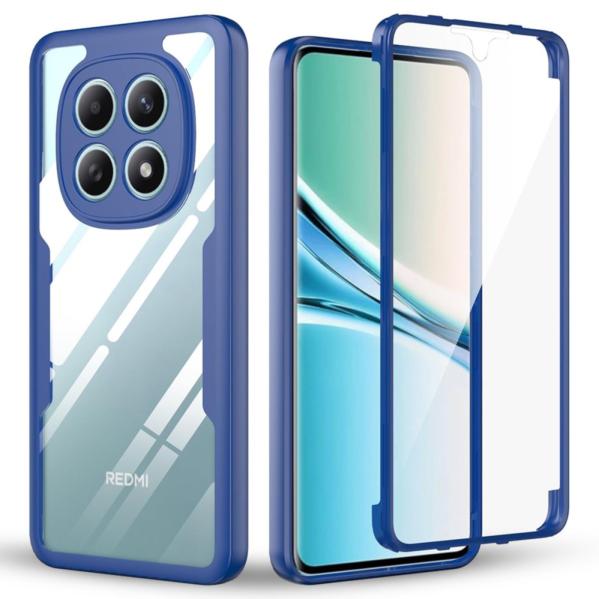 Husa pentru Xiaomi Redmi Note 15 5G / Poco M8 5G + Folie - Techsuit ColorVerse 360 Series - Blue