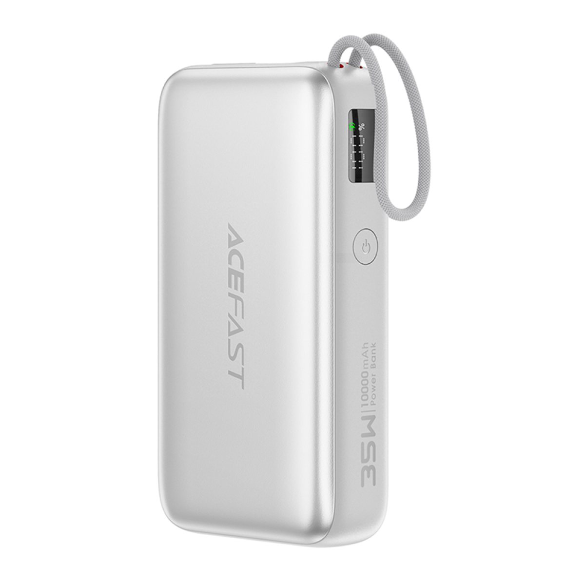 Baterie Externa, USB-C, 10000mAh, 35W, Cablu - Acefast (M32) - Silver