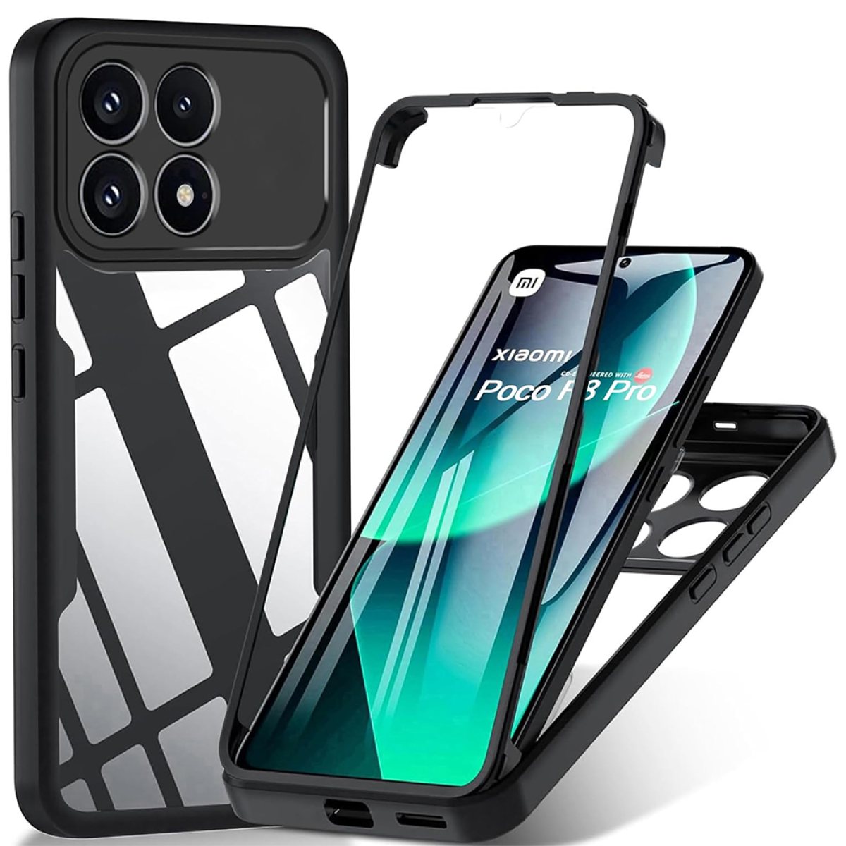 Husa pentru Xiaomi Poco F8 Pro + Folie - Techsuit ColorVerse 360 Series - Black