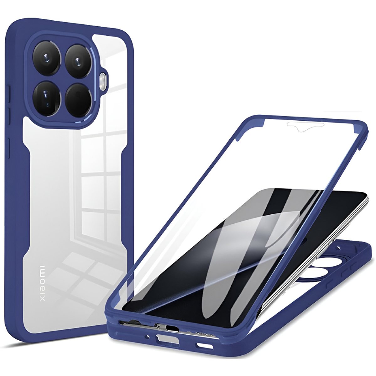 Husa pentru Xiaomi 15T Pro + Folie - Techsuit ColorVerse 360 Series - Blue