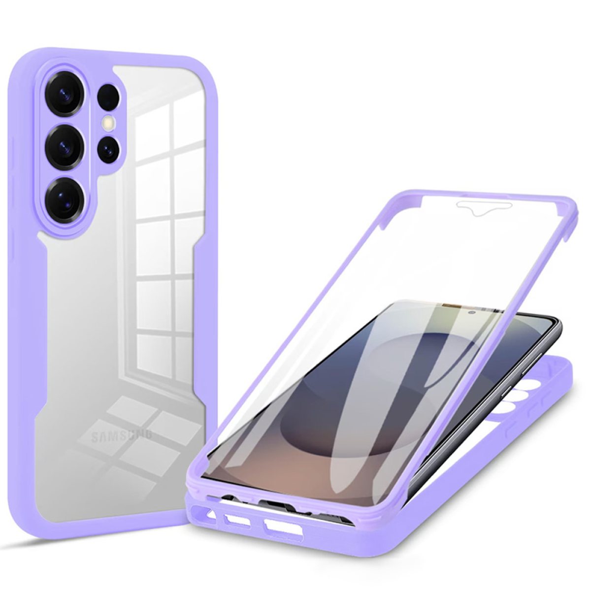 Husa pentru Samsung Galaxy S26 Ultra + Folie - Techsuit ColorVerse 360 Series - Purple
