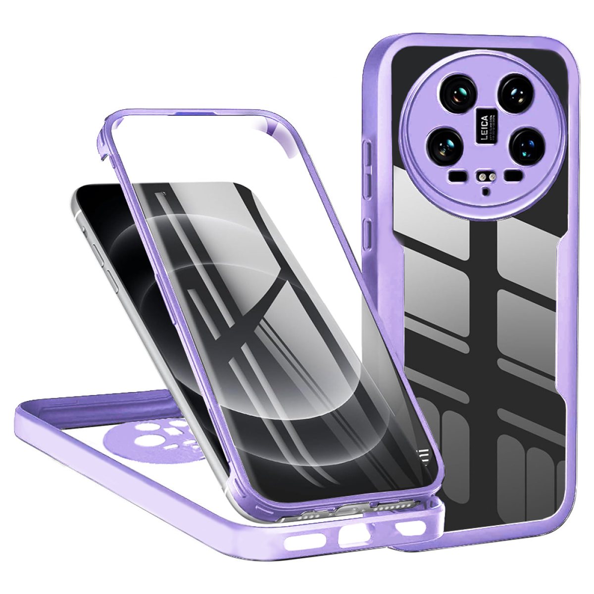 Husa pentru Xiaomi 14 Ultra + Folie - Techsuit ColorVerse 360 Series - Purple