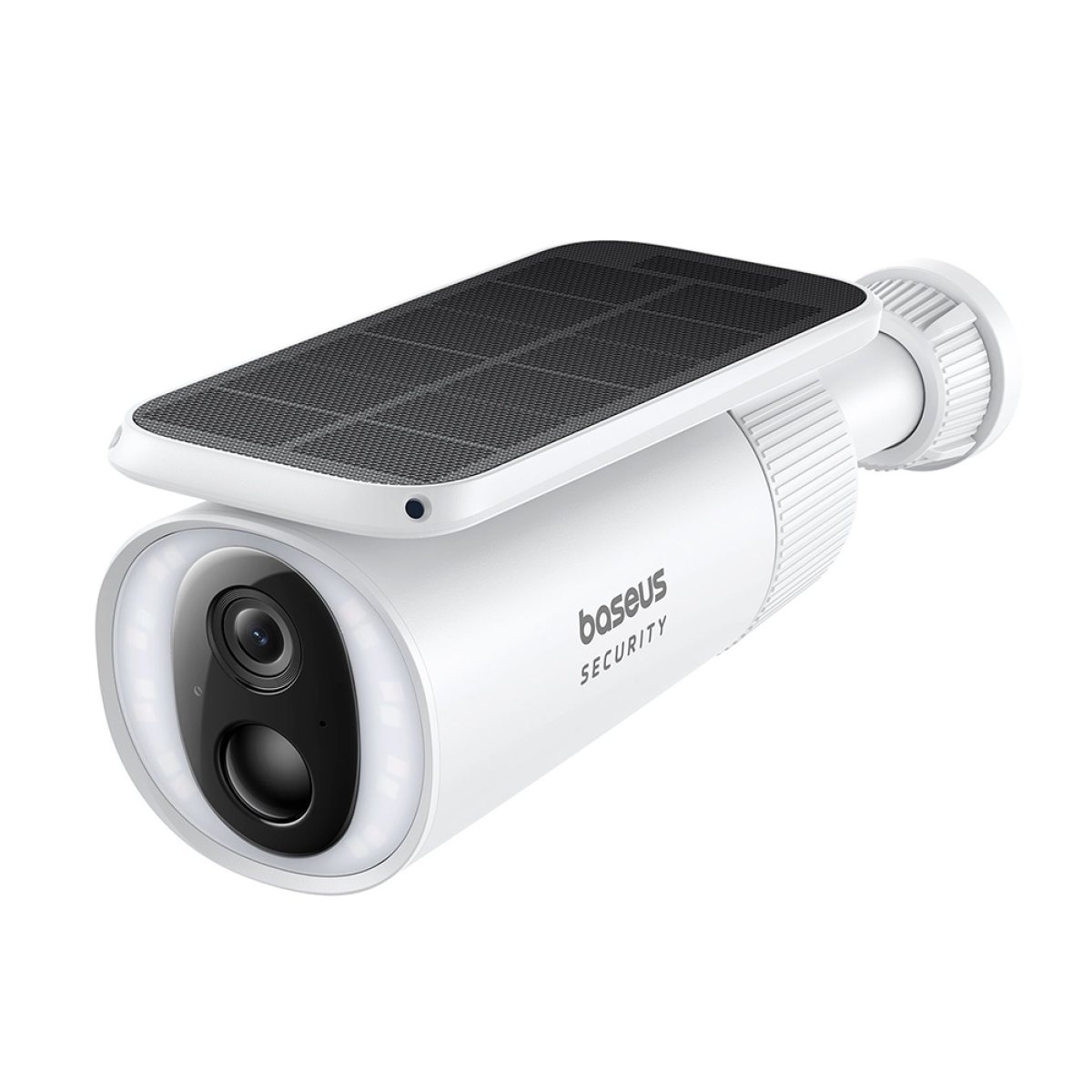 Camera Supraveghere Exterior, Panou Solar, 2K, 8GB, Two-way Audio, Night Vision, 10.400mAh - Baseus S1 (S0SW002130) - White