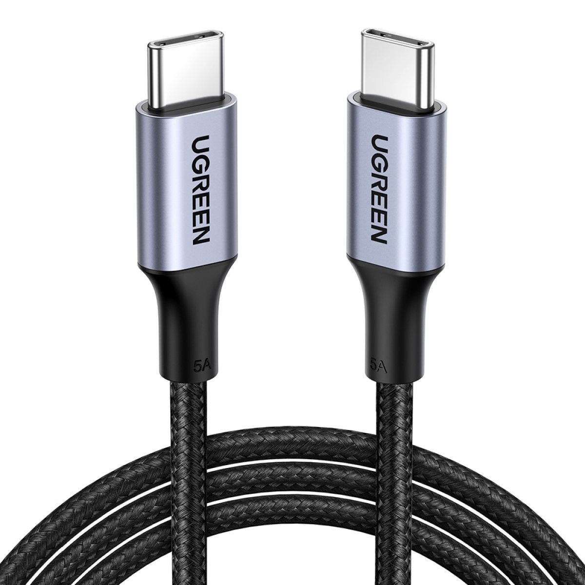 Cablu de Date USB-C la Type-C, PD100W, 5A, 480Mbps, 1m - Ugreen US316 (70427) - Black