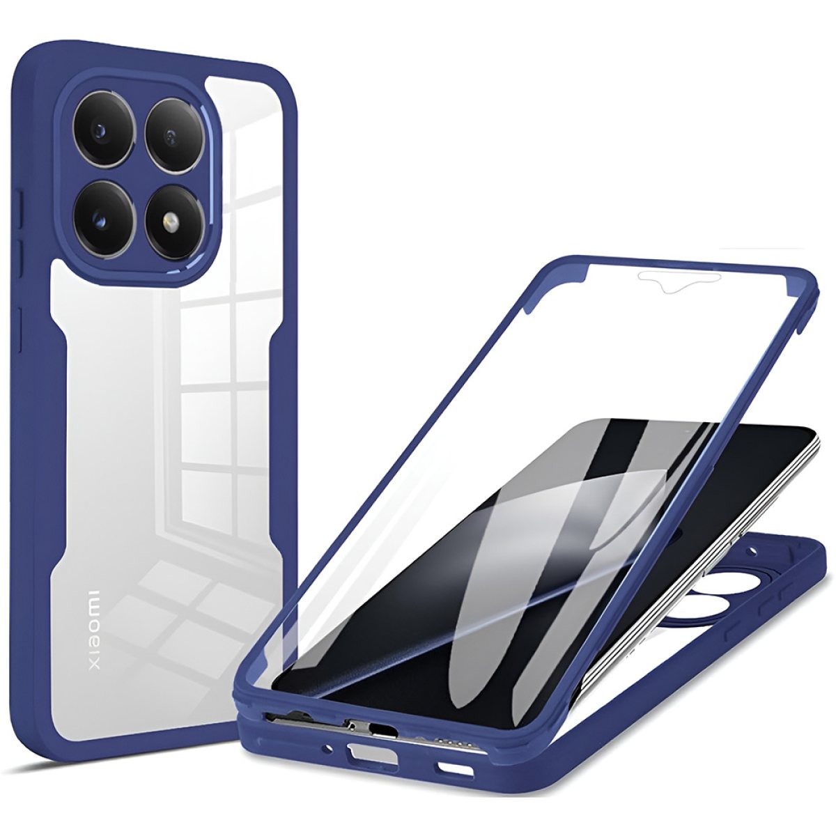 Husa pentru Xiaomi 15T + Folie - Techsuit ColorVerse 360 Series - Blue