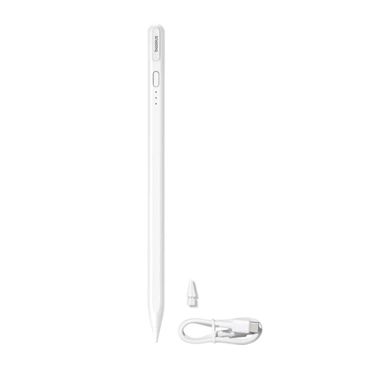 Stylus pen Smooth Writing III Series pentru iPad, Wired Charging, Active Wireless Version - Baseus (P80080805213-00) - Moon White