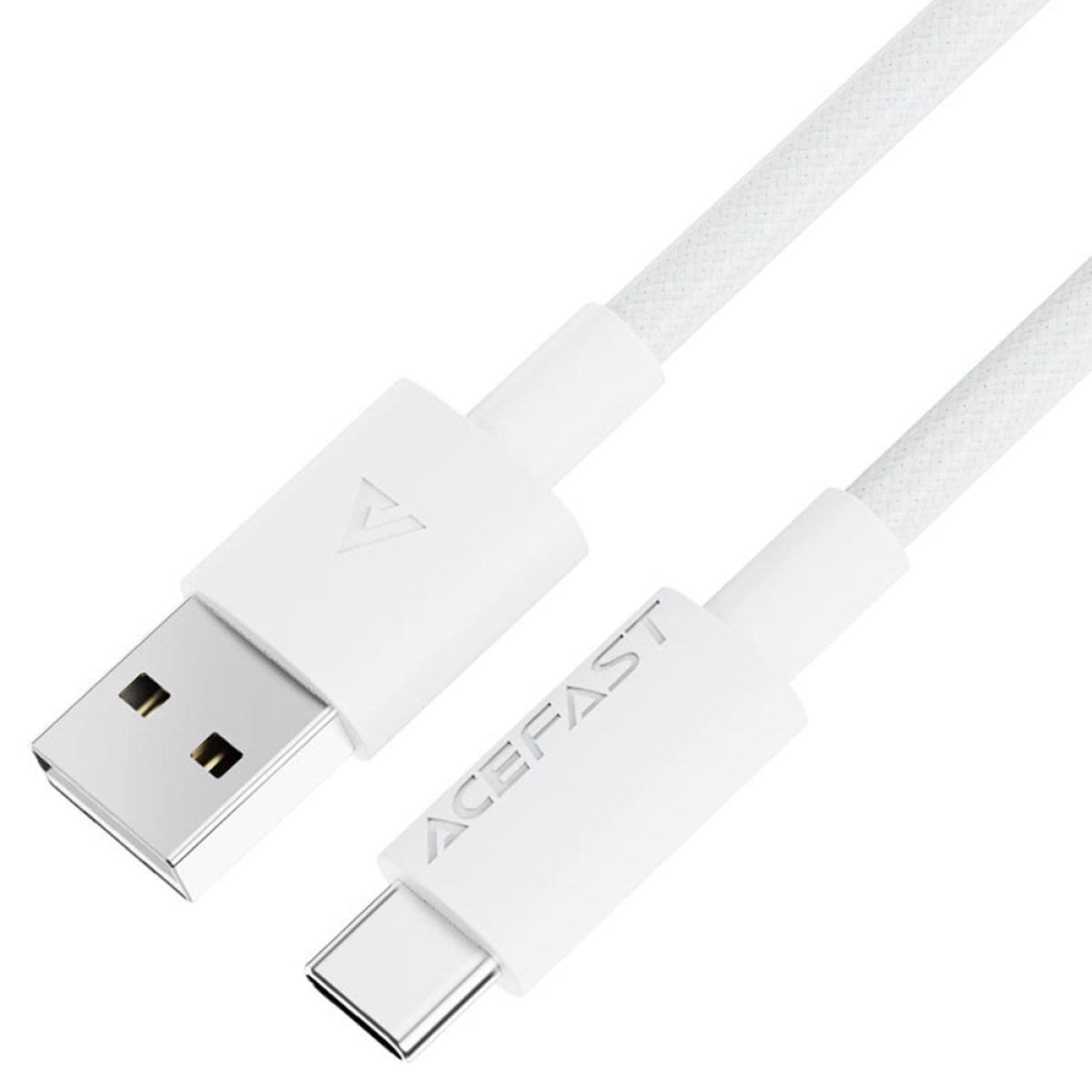 Cablu de Incarcare USB la Type-C, 3A, Fast Charging, 1.2m - Acefast (C18-04) - White