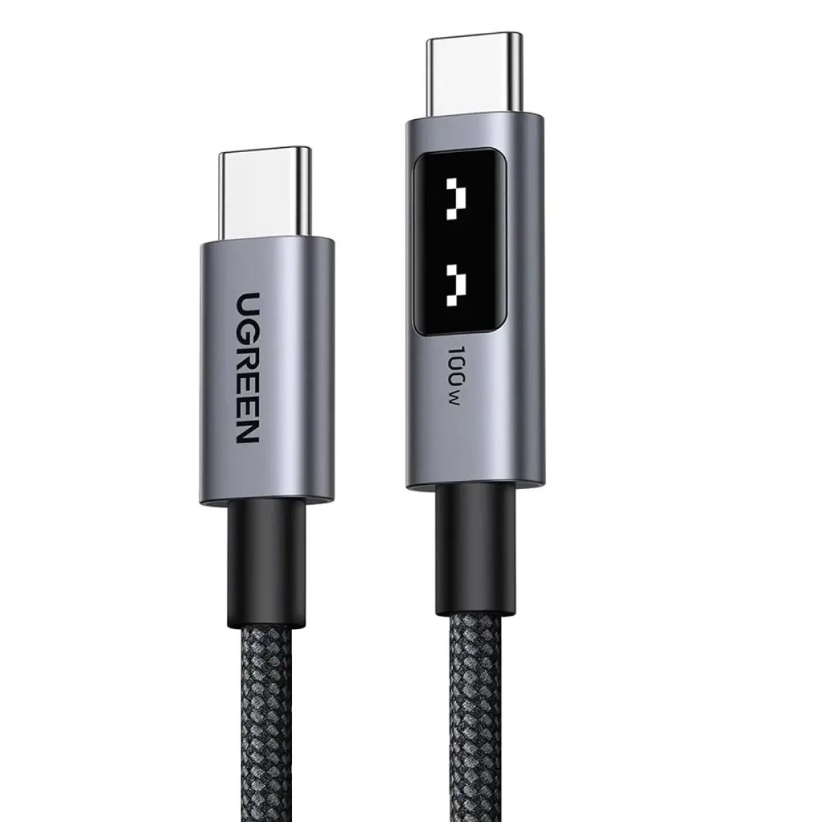 Cablu de Date USB-C la USB-C, 5A, 100W, 0.5m - Ugreen - Gri