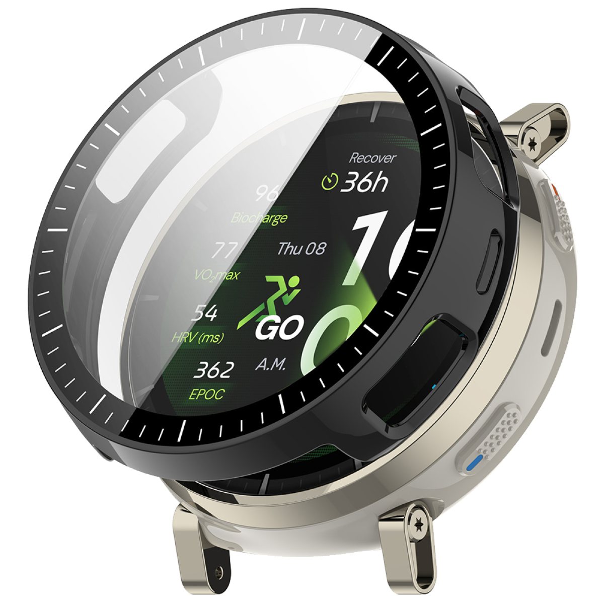 Husa pentru Amazfit Active 3 Premium + Folie - Techsuit Defense360 Pro - Black
