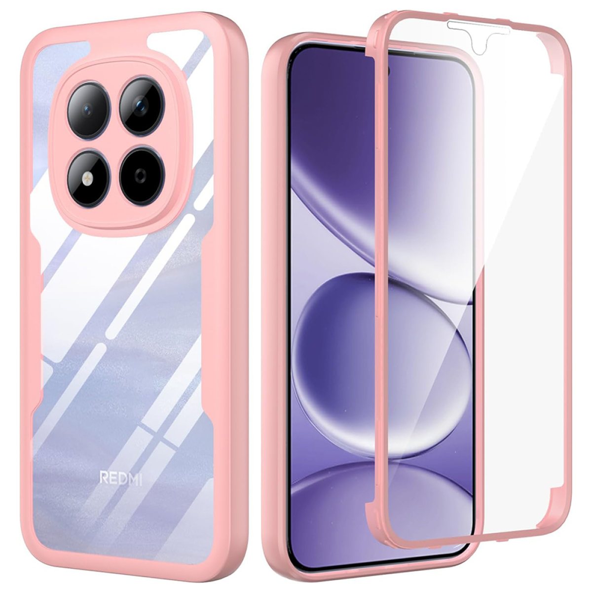 Husa pentru Xiaomi Redmi Note 15 Pro 5G + Folie - Techsuit ColorVerse 360 Series - Pink
