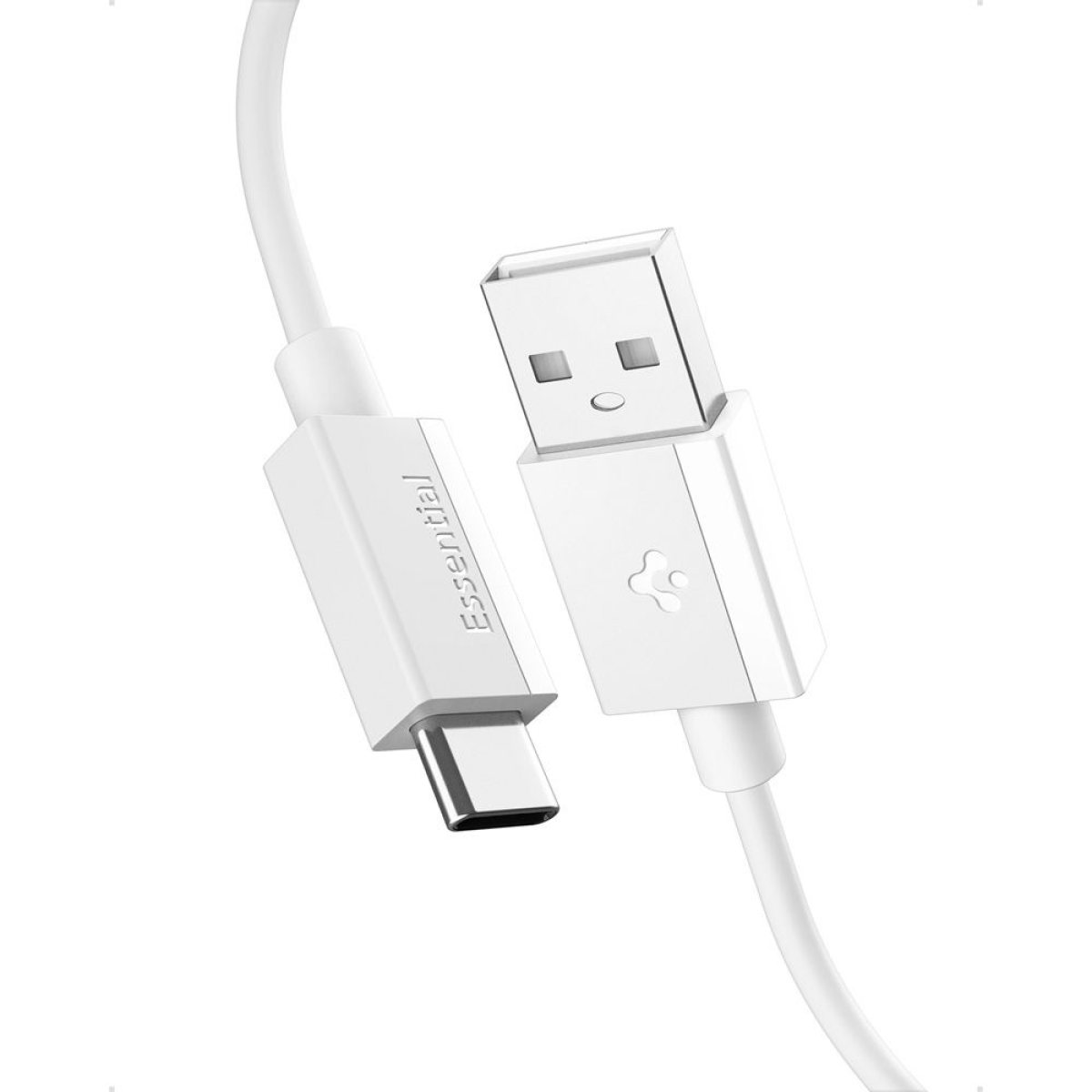 Cablu pentru Alimentare USB, Type-C, 60W, 480Mbps, 2m - Spigen Essential (EB6020AC) - White