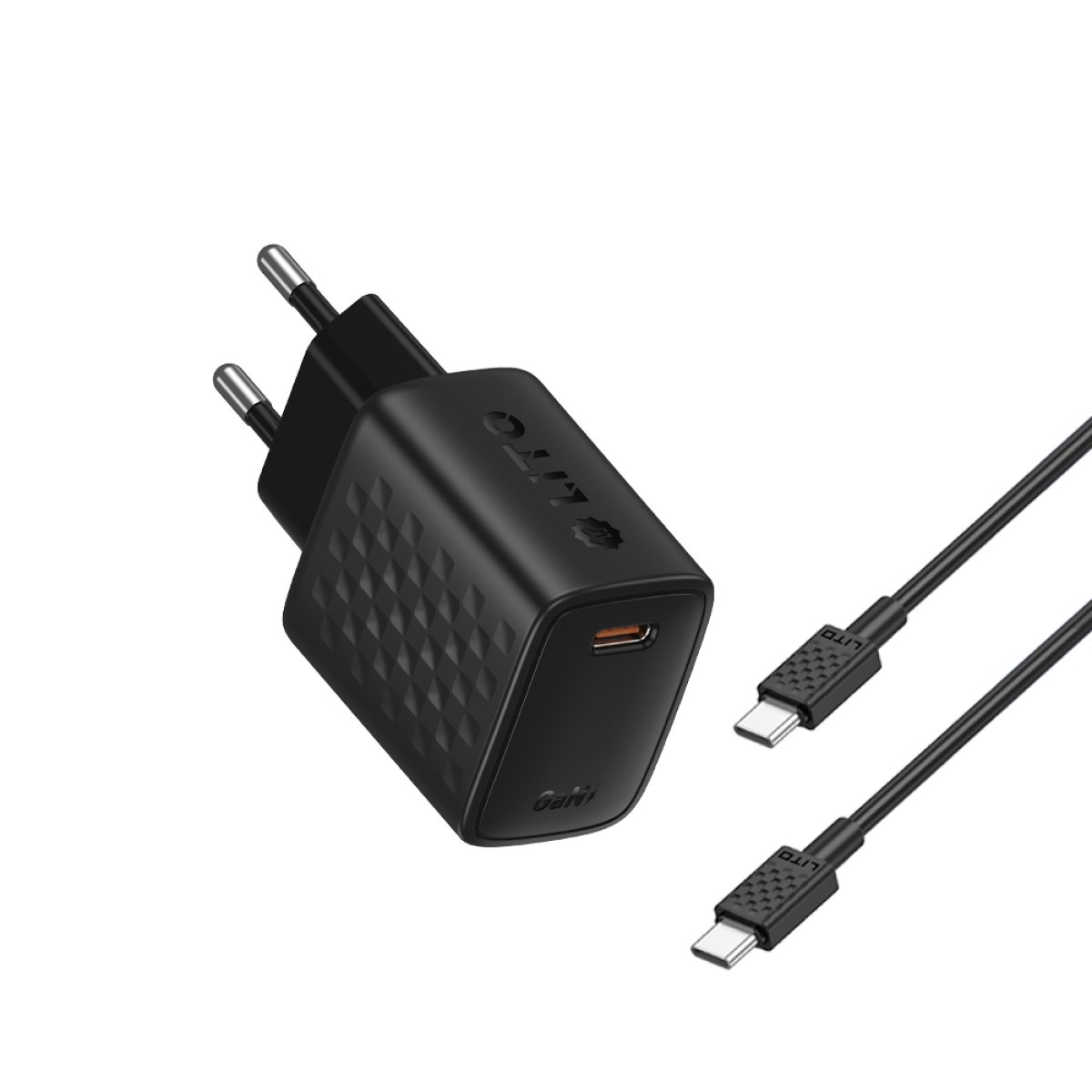 Incarcator pentru Priza, USB-C, 30W, Cablu USB-C Inclus - Lito (LC17T) - Black