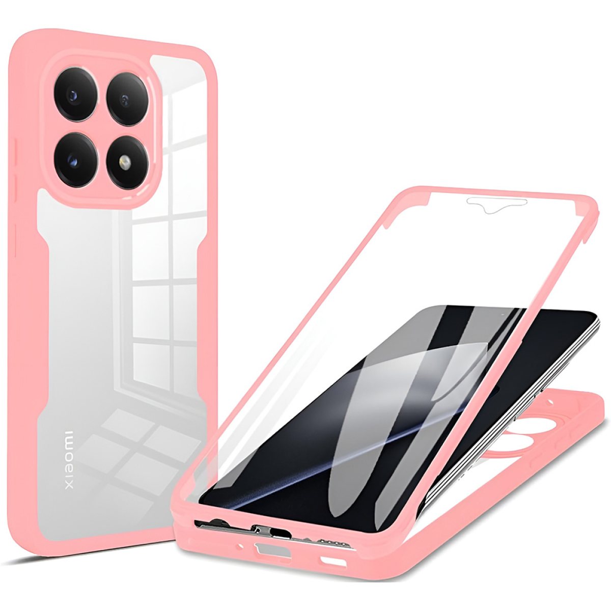 Husa pentru Xiaomi 15T + Folie - Techsuit ColorVerse 360 Series - Pink