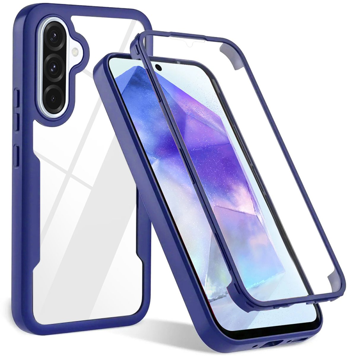 Husa pentru Samsung Galaxy A36 5G / A56 5G + Folie - Techsuit ColorVerse 360 Series - Blue