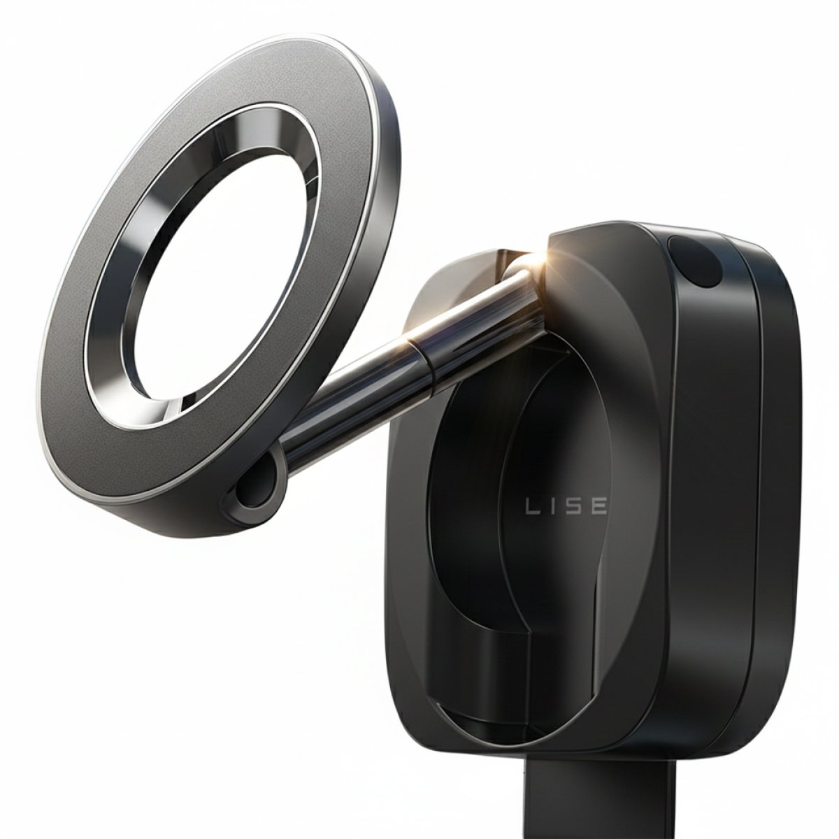 Suport pentru Telefon cu Magnet, Pliabil, Rotire 360° - Lisen (YL0224110001) - Black
