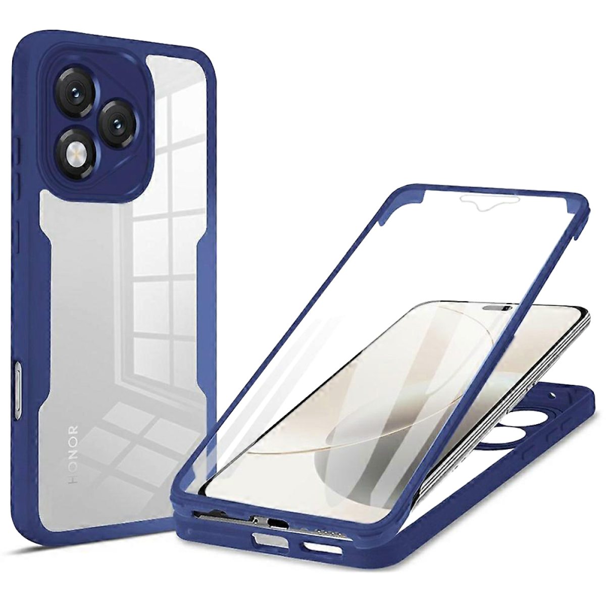 Husa pentru Honor 400 Lite + Folie - Techsuit ColorVerse 360 Series - Blue