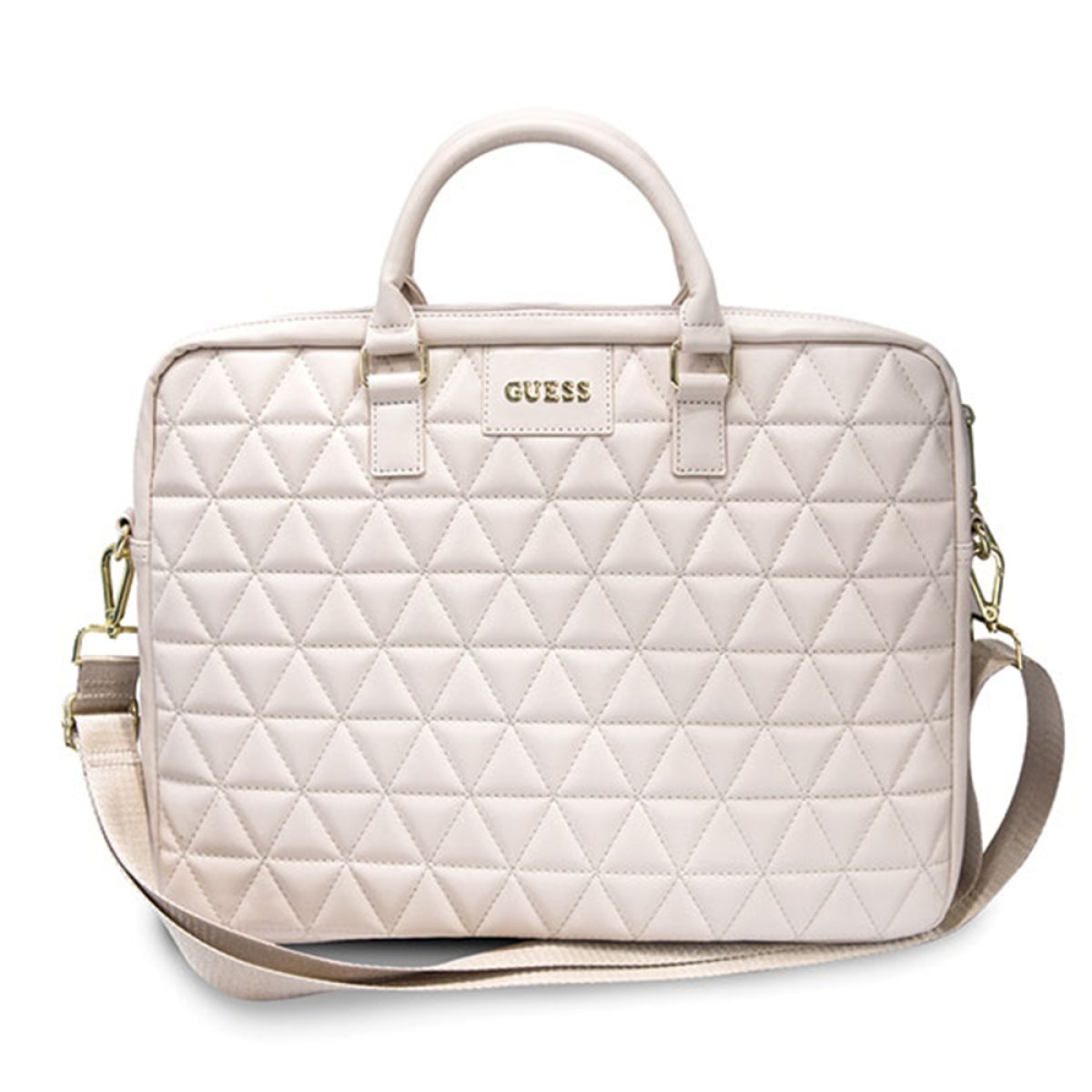 Geanta pentru Laptop 15-16 - Detachable Shoulder Strap - Guess (GUCB15QLPK) - Pink"