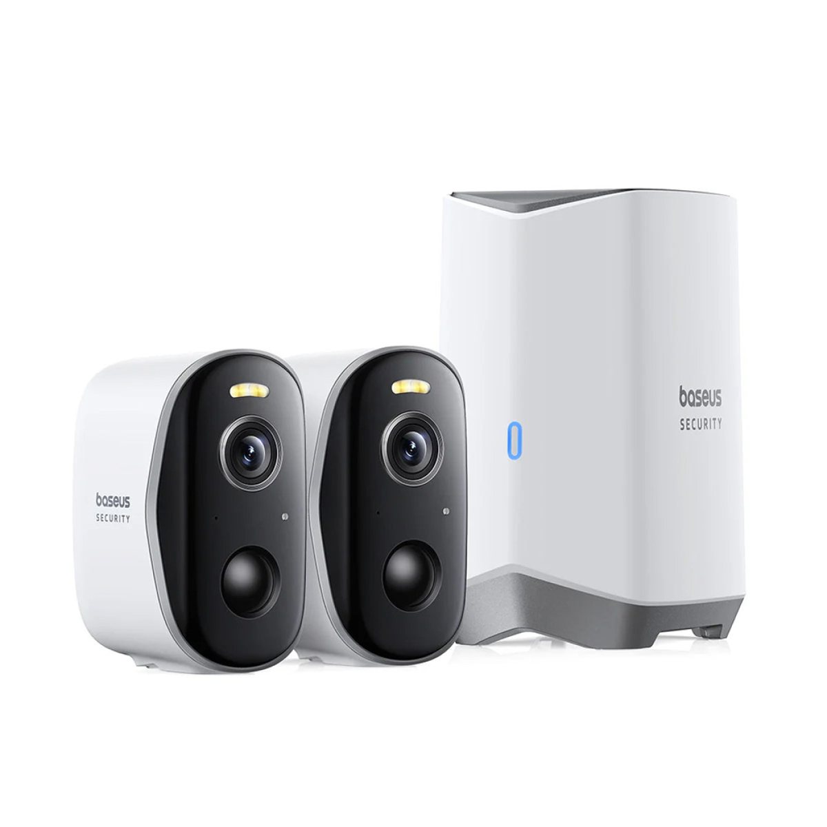 Camera Waterproof de Supraveghere Exterior, 2K, 16GB, 2x Camera Kit - Baseus N1 (S0TW002131) - White