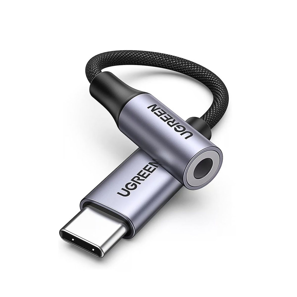 Adaptor Audio Type-C la Jack 10cm - Ugreen AV161 (80154) - Gray