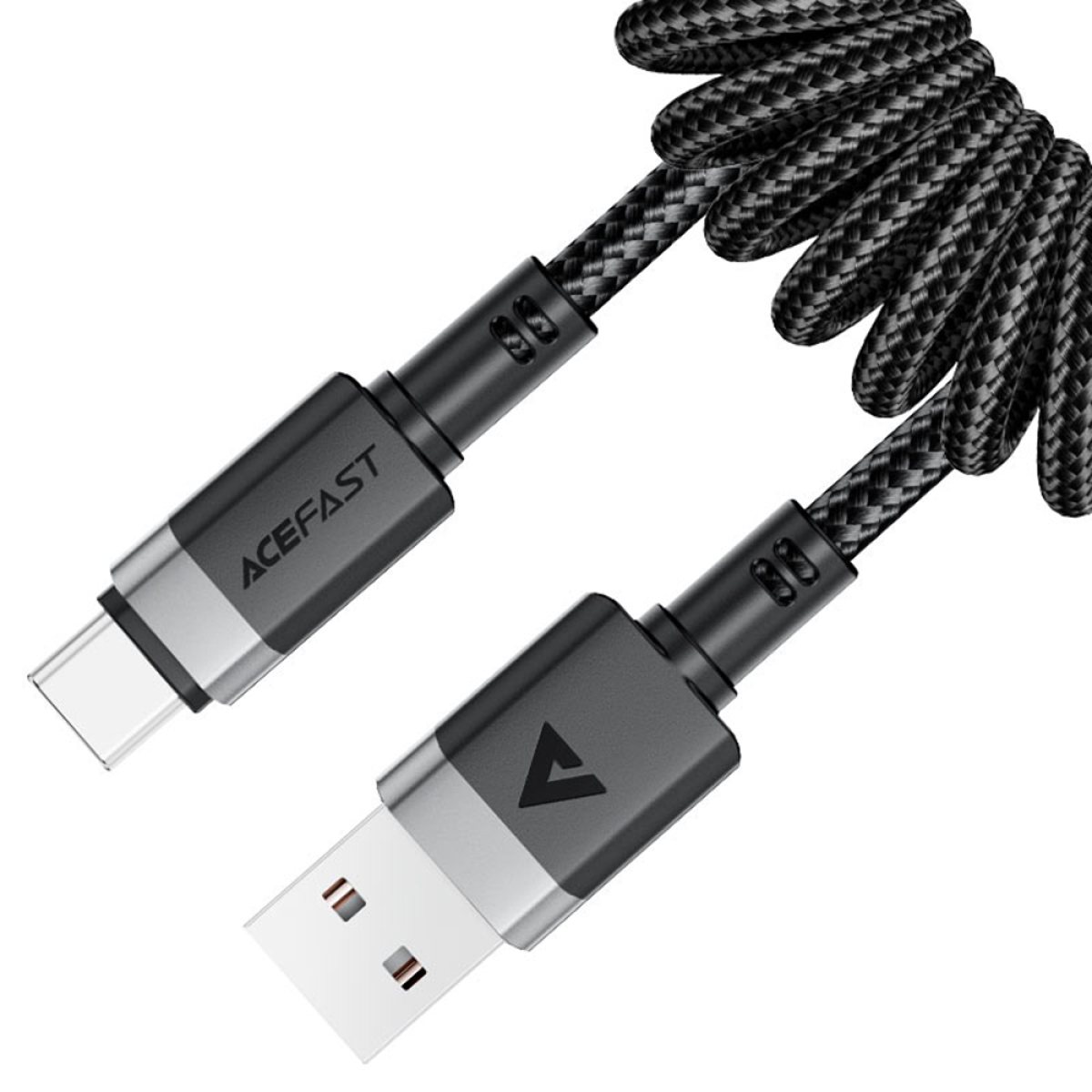Cablu de Incarcare USB la Type-C, 3A, Fast Charging, 1.2m - Acefast (C14-04) - Black