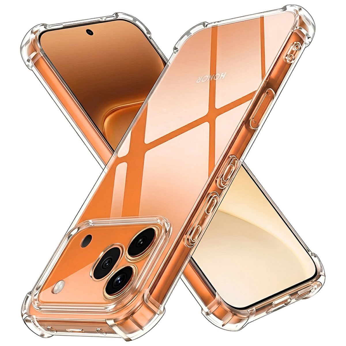 Husa pentru Honor 600 Pro - Techsuit Shockproof Clear Silicone - Clear