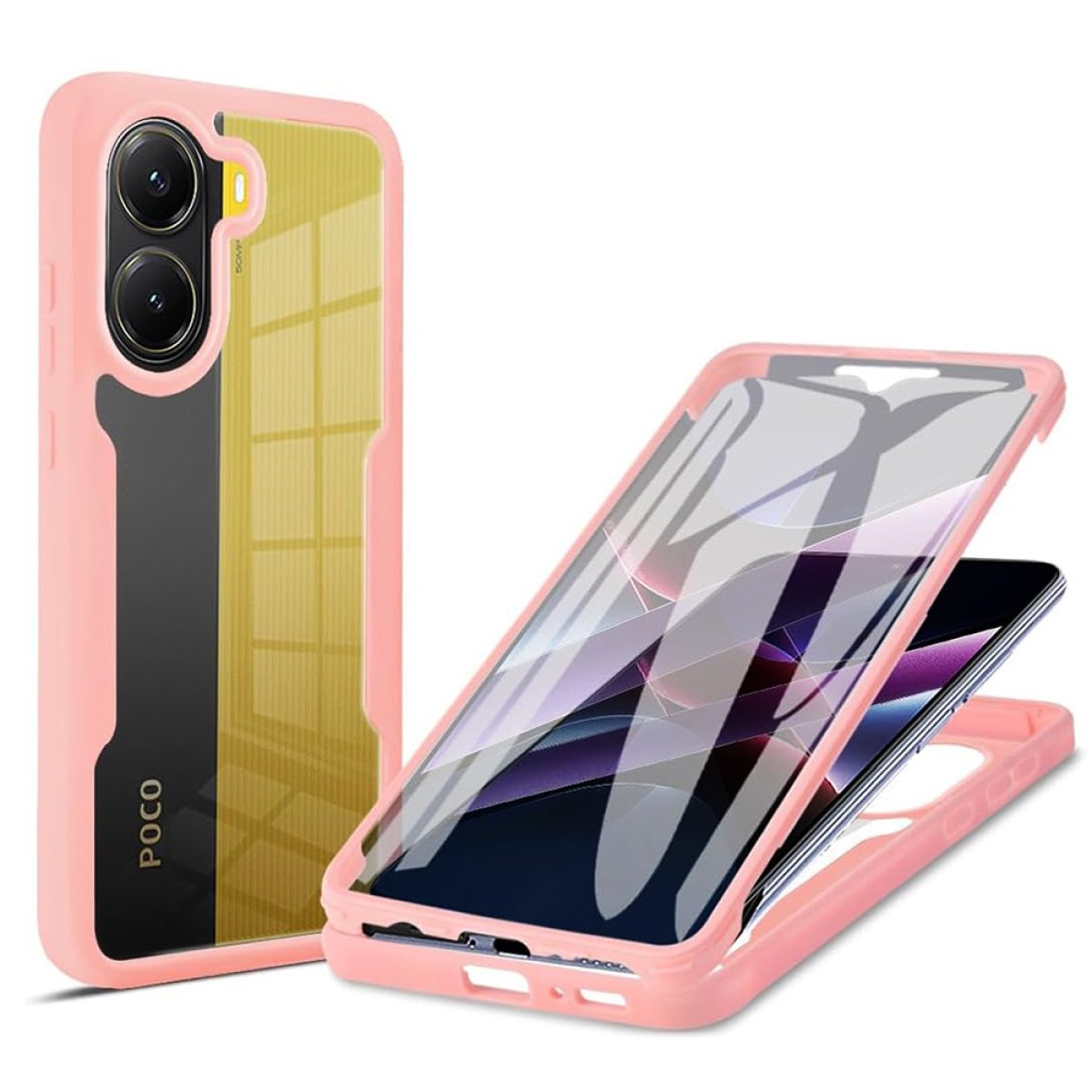 Husa pentru Xiaomi Poco X7 Pro + Folie - Techsuit ColorVerse 360 Series - Pink