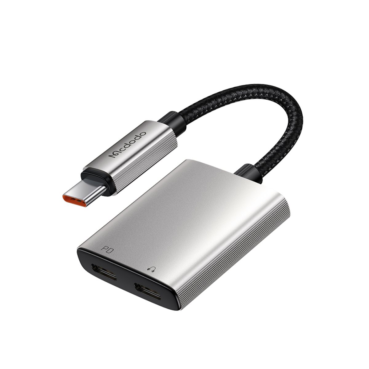 Adaptor 2x Type-C, High Resolution Audio, PD Fast Charge - Mcdodo (CA-5570) - Gray