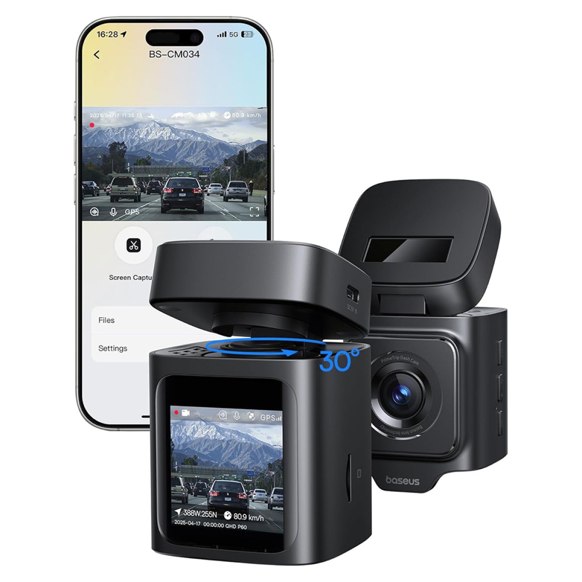 Camera pentru Masina 3K - Baseus PrimeTrip (C10669000123-00) - Cosmic Black