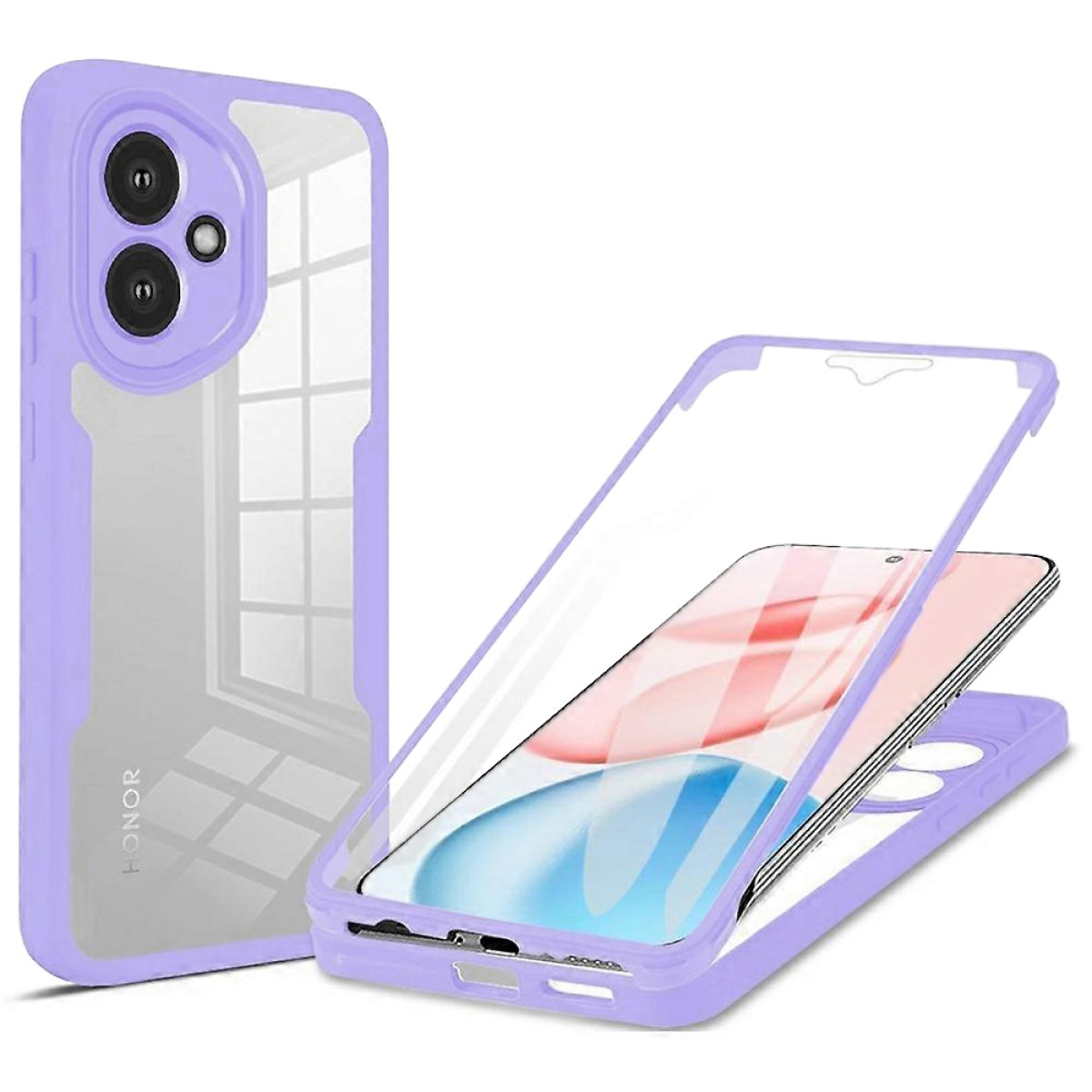 Husa pentru Honor 400 + Folie - Techsuit ColorVerse 360 Series - Purple