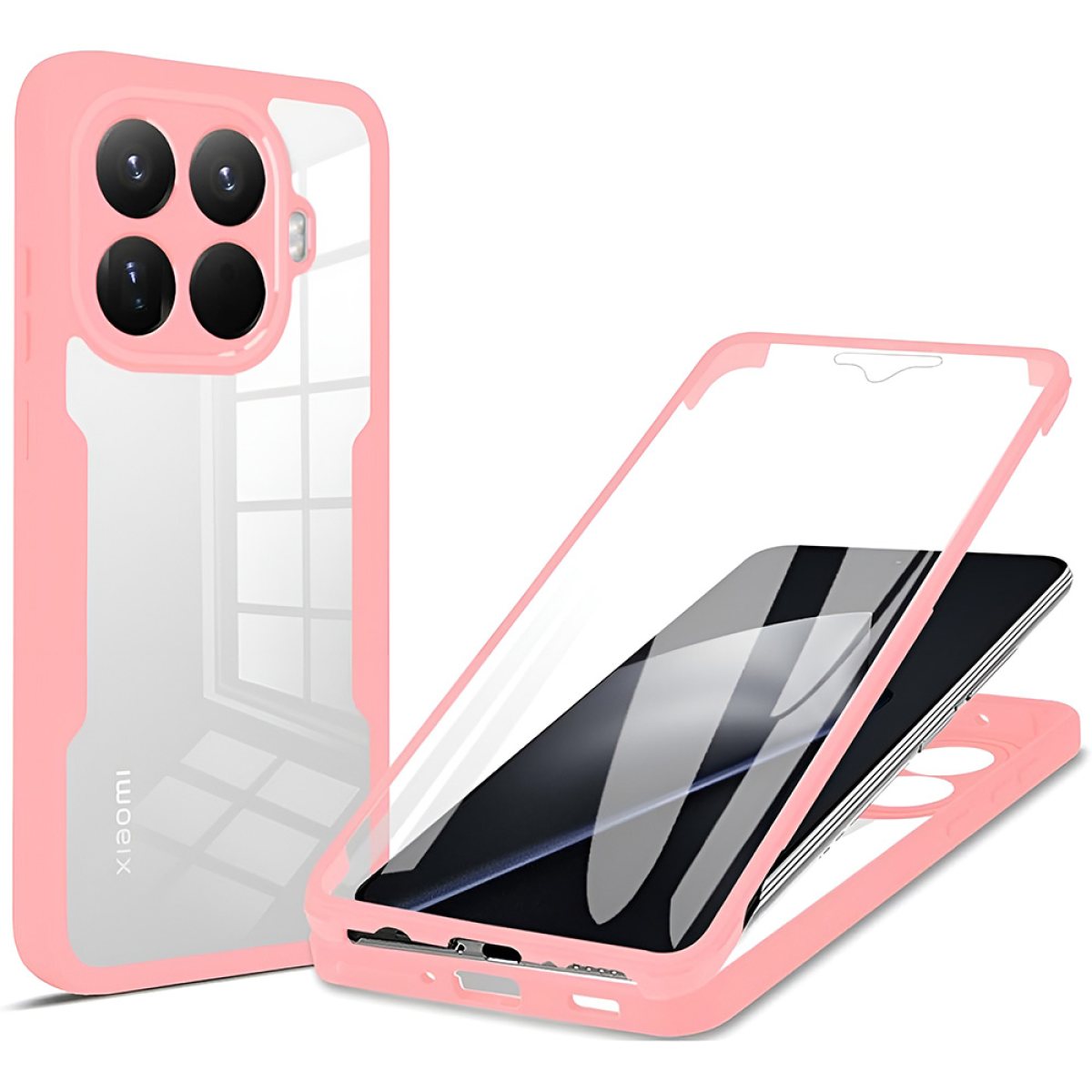 Husa pentru Xiaomi 15T Pro + Folie - Techsuit ColorVerse 360 Series - Pink