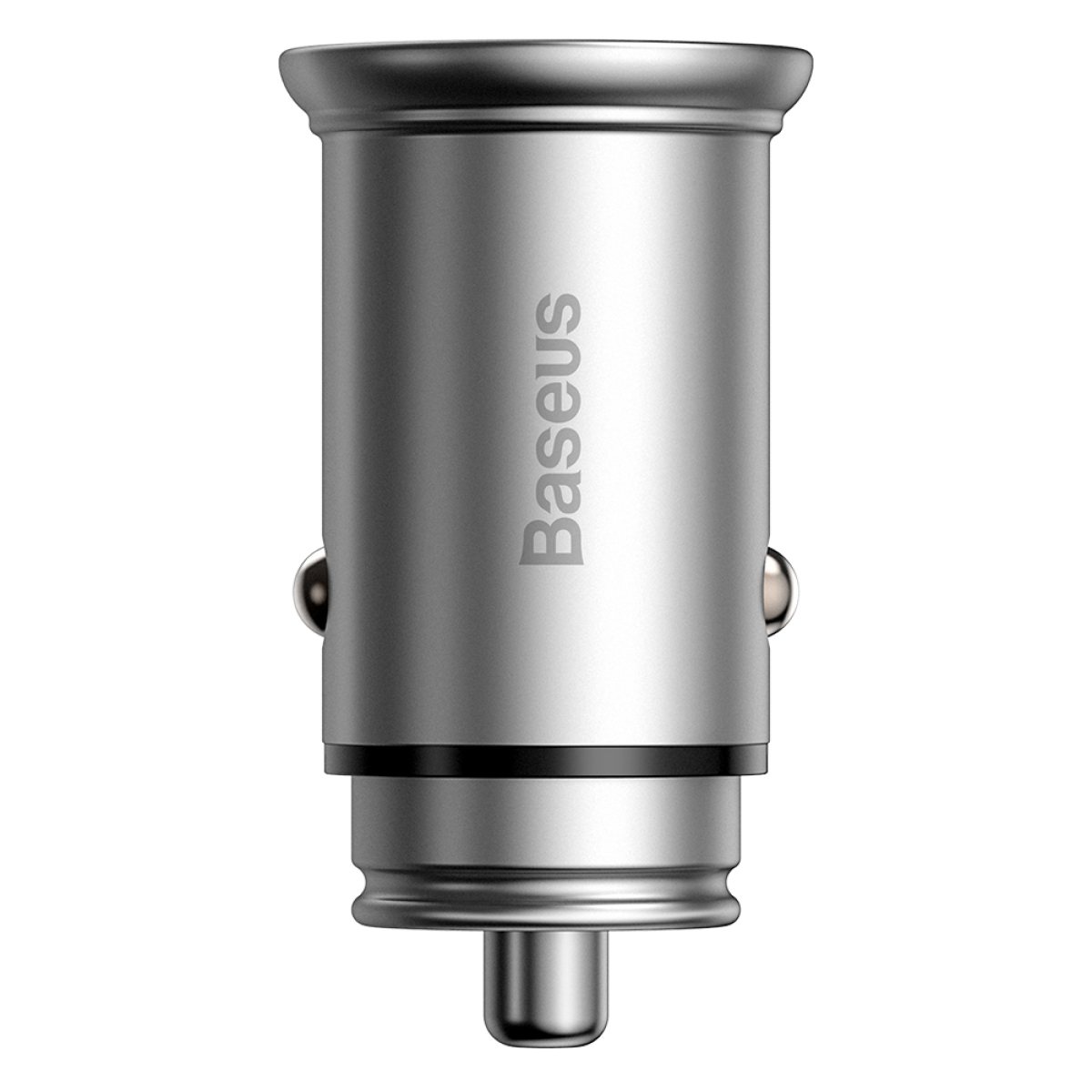 Incarcator Masina Type-C, USB, 30W, Multi Protocol - Baseus Circular Metal (CCALL-BS0S) - Silver