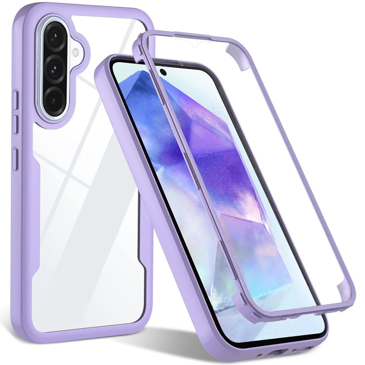 Husa pentru Samsung Galaxy A36 5G / A56 5G + Folie - Techsuit ColorVerse 360 Series - Purple