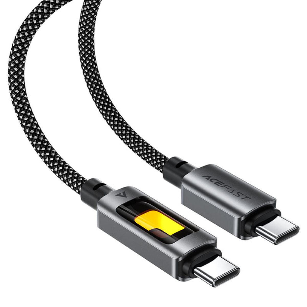 Cablu de Incarcare Type-C la Type-C, 3A, Fast Charging, 1.2m - Acefast (C21-03) - Black