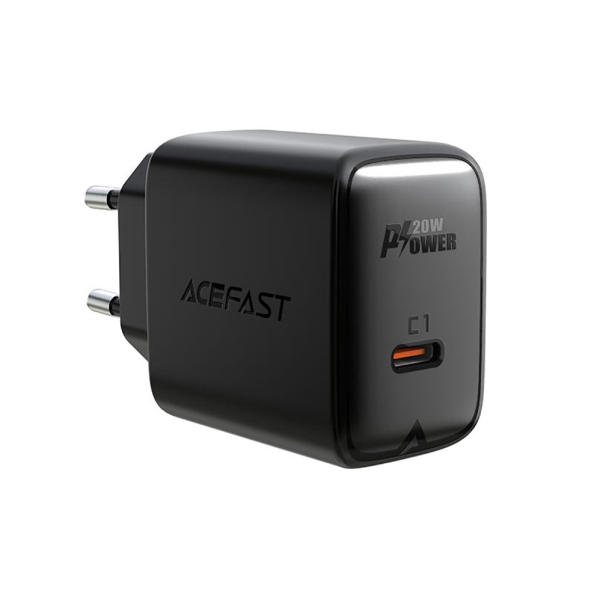 Incarcator pentru Priza, Type-C, PD20W, QC 3.0, Fast Charging - Acefast (A1) - Black