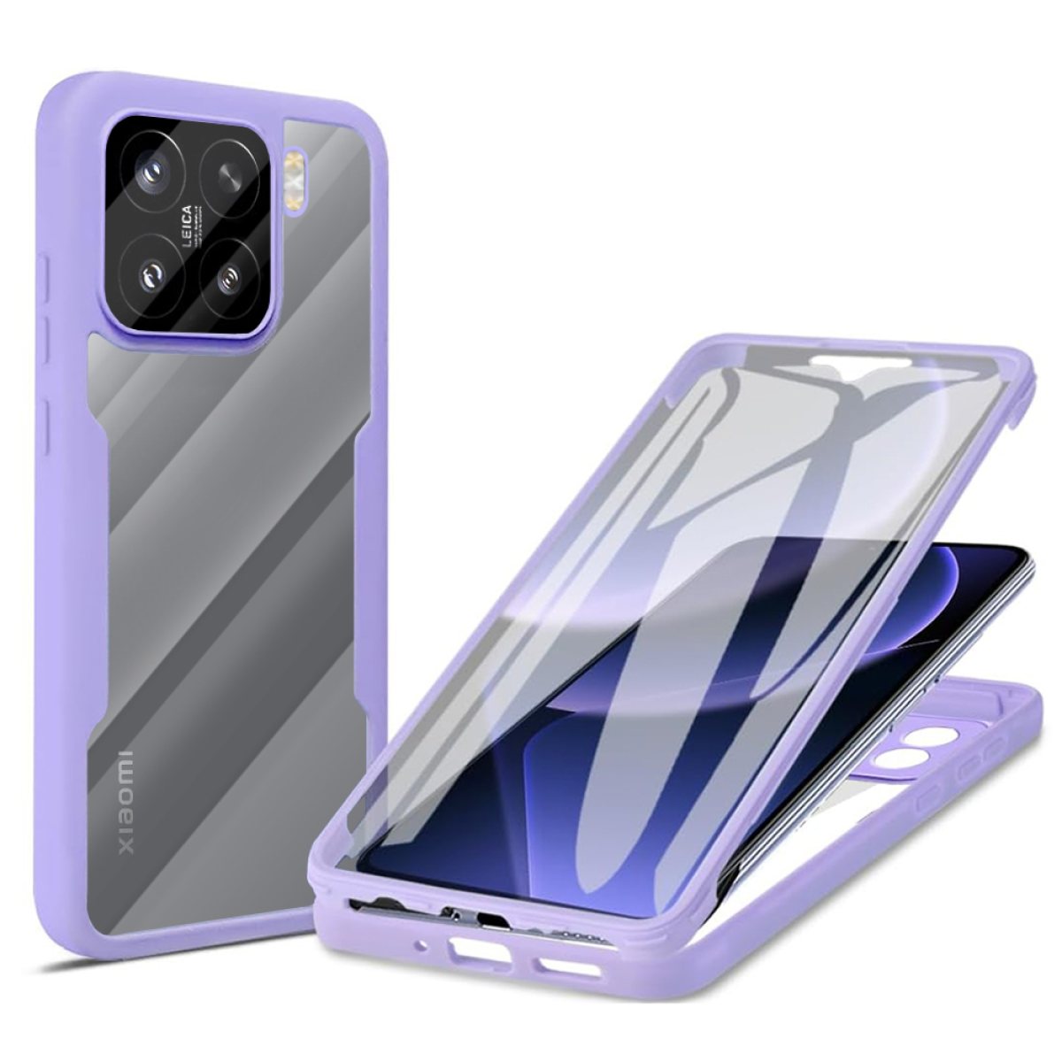 Husa pentru Xiaomi 15 + Folie - Techsuit ColorVerse 360 Series - Purple