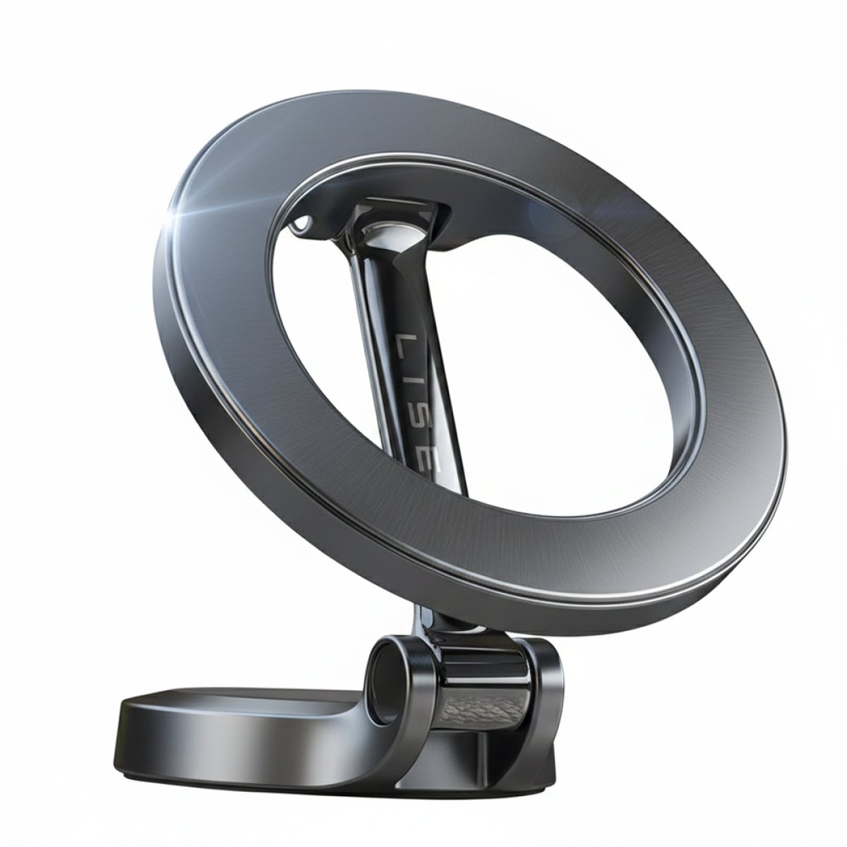 Suport pentru Telefon cu Magnet, Pliabil, Rotire 360°, Universal - Lisen (YL0224010003) - Black