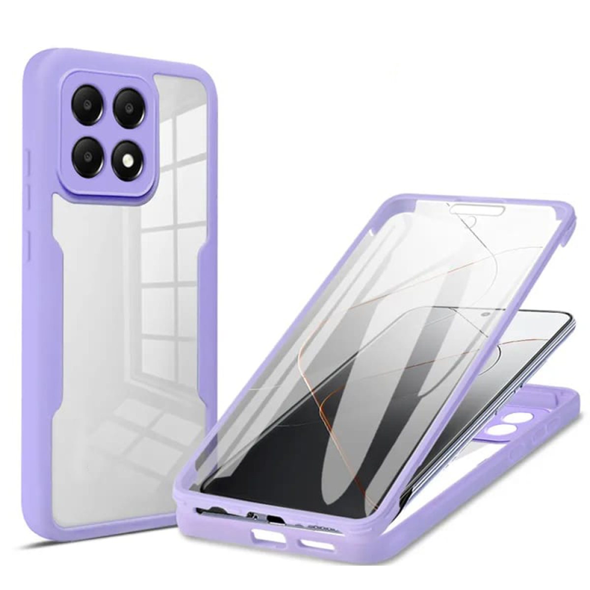 Husa pentru Xiaomi Poco F6 Pro + Folie - Techsuit ColorVerse 360 Series - Purple