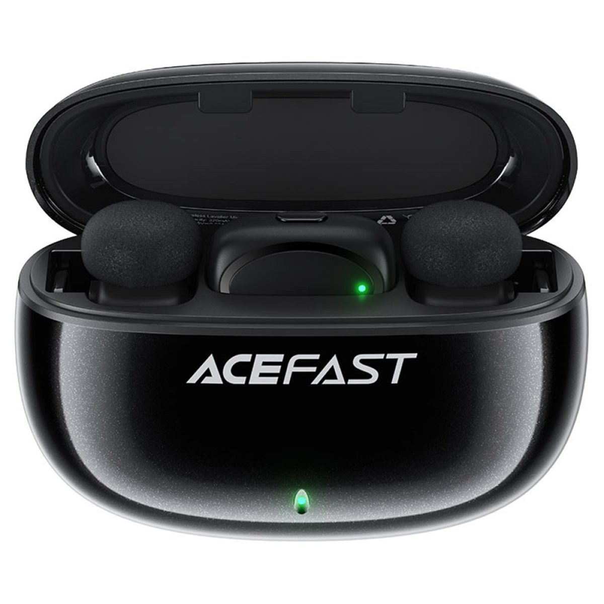 Microfon Wireless Lavaliera, Type-C, Deep Noise Reduction, Plug and Play - Acefast (R2) - Black