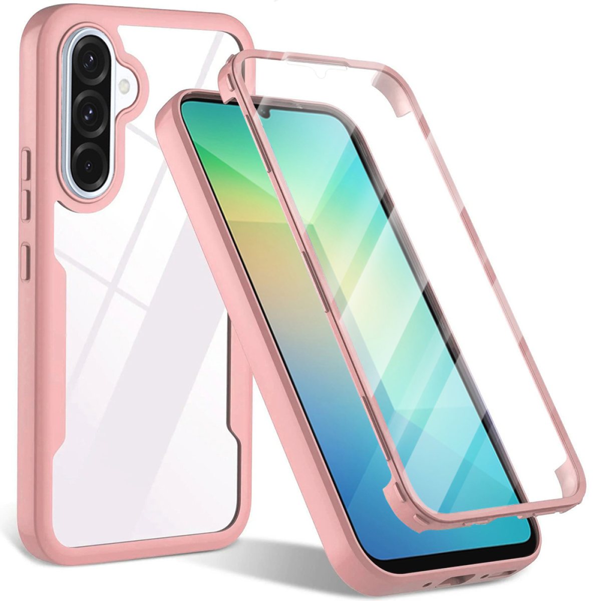 Husa pentru Samsung Galaxy A26 5G + Folie - Techsuit ColorVerse 360 Series - Pink