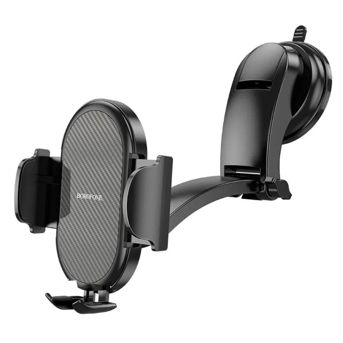 Suport pentru Masina, Panou de Bord/Parbriz cu Brat Telescopic - Borofone Charm (BH73) - Black