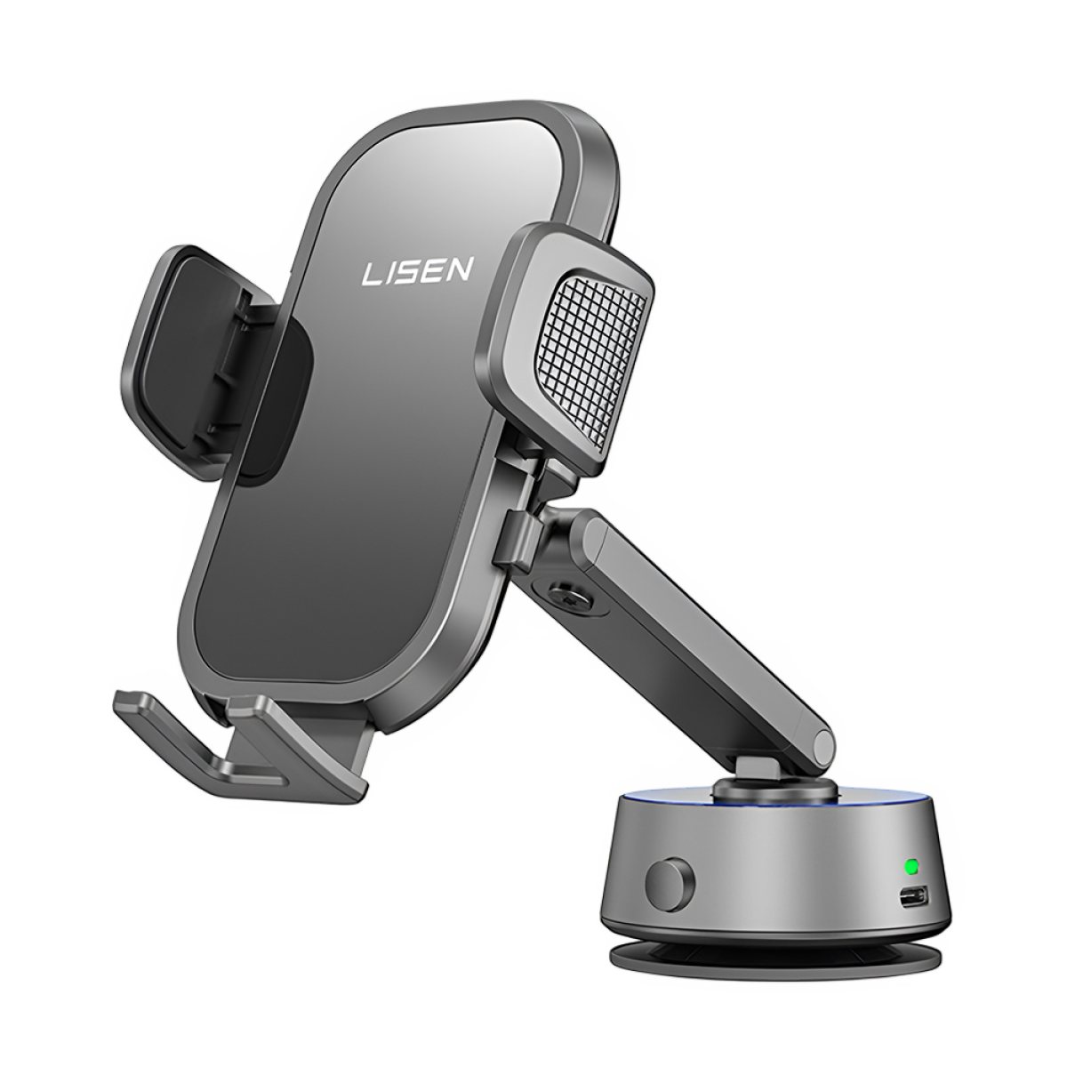 Suport pentru Telefon Electric, Ajustabil, Rotire 360° - Lisen A680 (YL0225010007) - Black