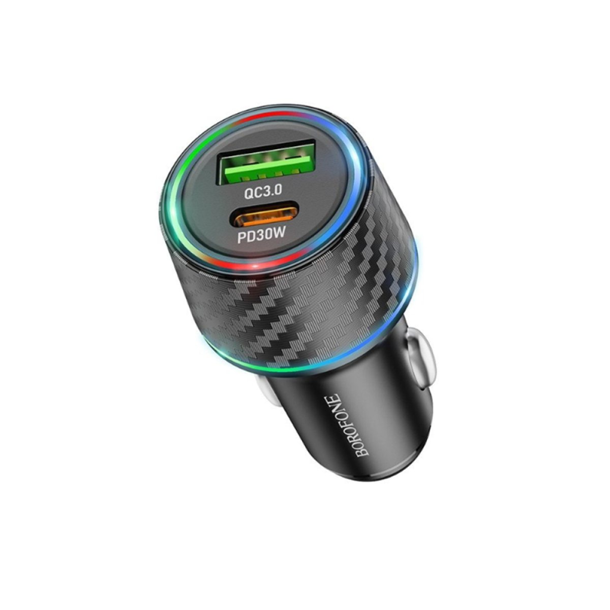 Incarcator pentru Masina, USB, USB-C, 48W - Borofone Brilliant (BZ21) - Black