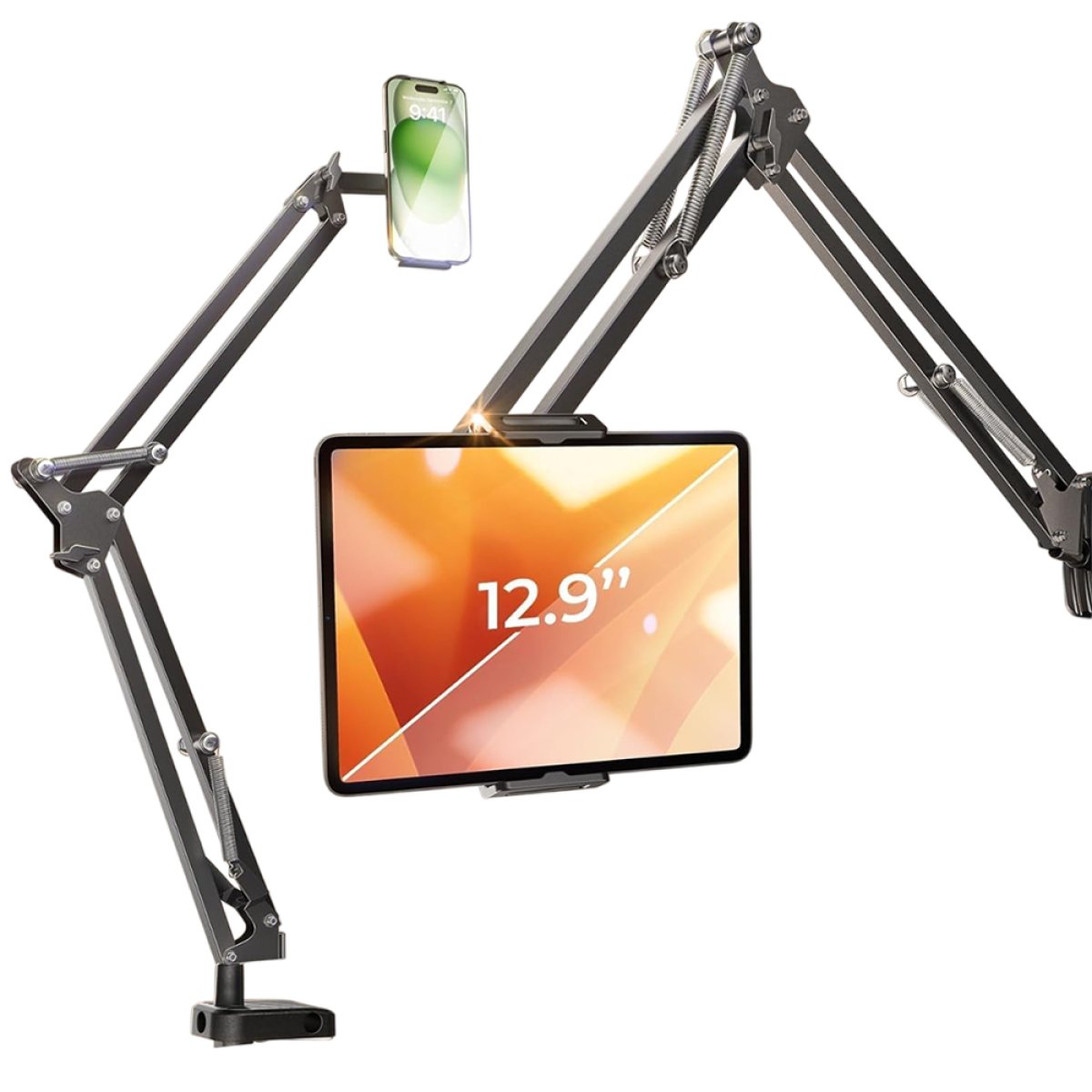 Suport cu Prindere de Birou pentru Telefon, Tableta 4.7"-2.9" - Lisen (YL0223060007) - Black