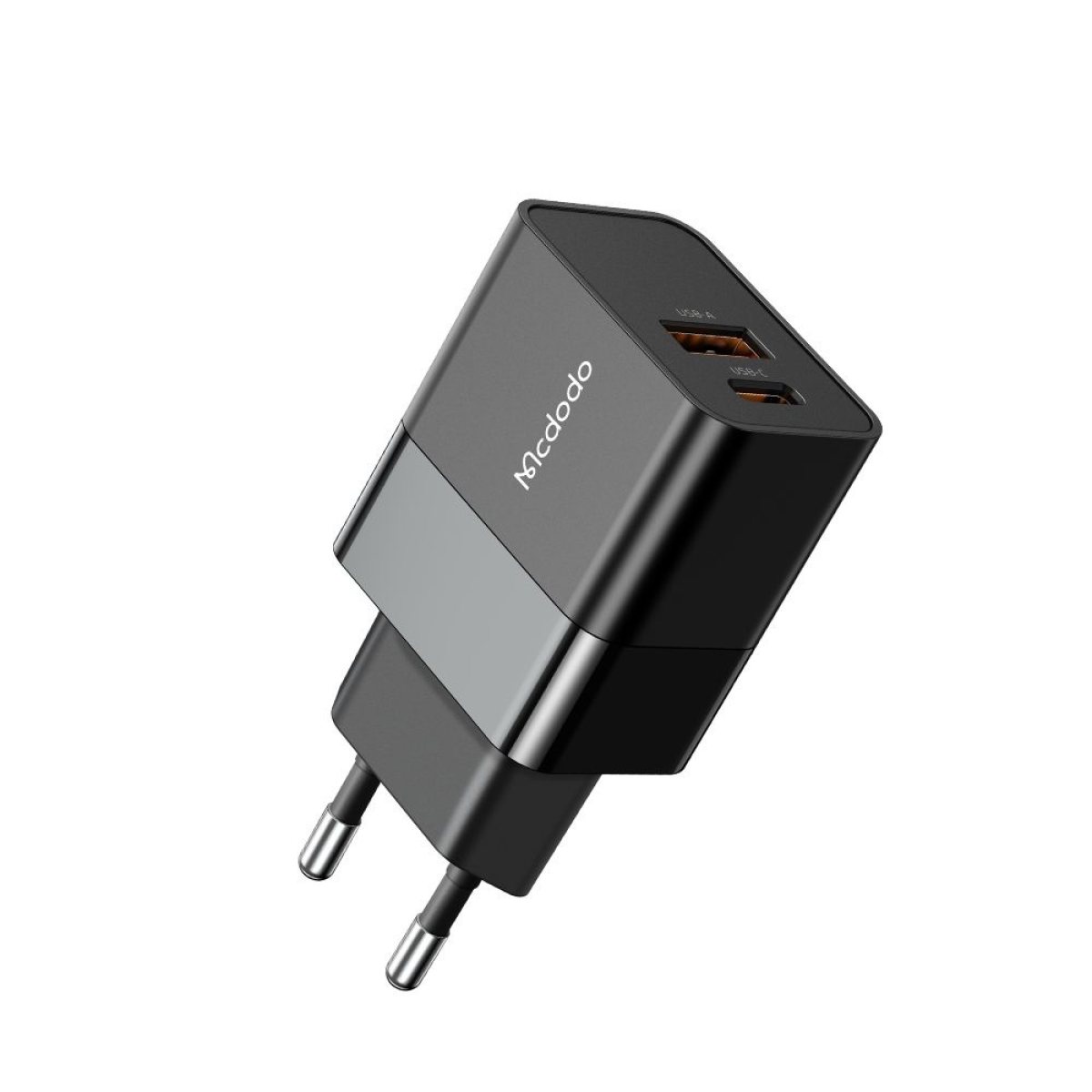 Incarcator pentru Priza, USB-A, USB-C, Fast Charger, 20W - Mcdodo Hydrogen Series (CH-1951) - Black