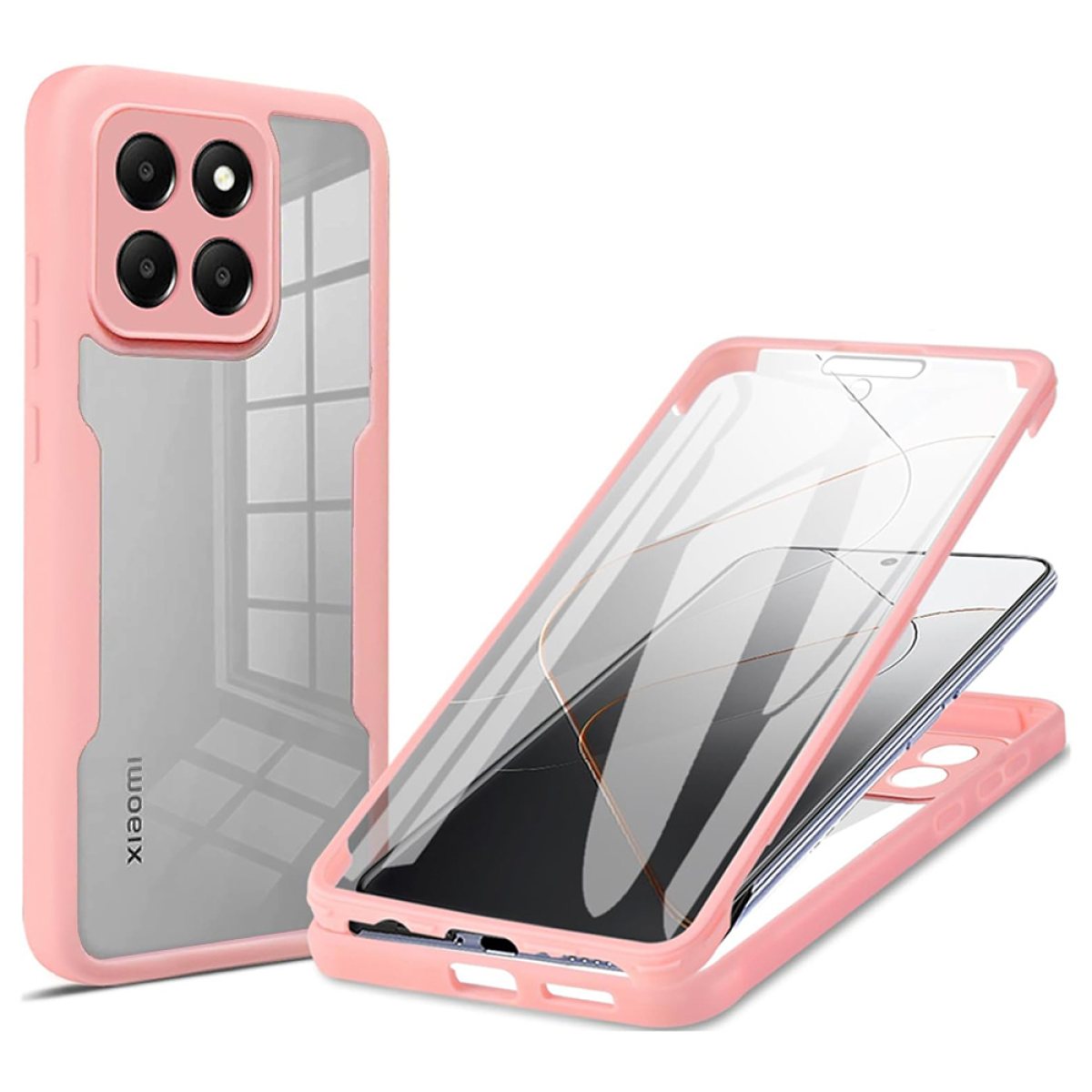 Husa pentru Xiaomi 14T + Folie - Techsuit ColorVerse 360 Series - Pink