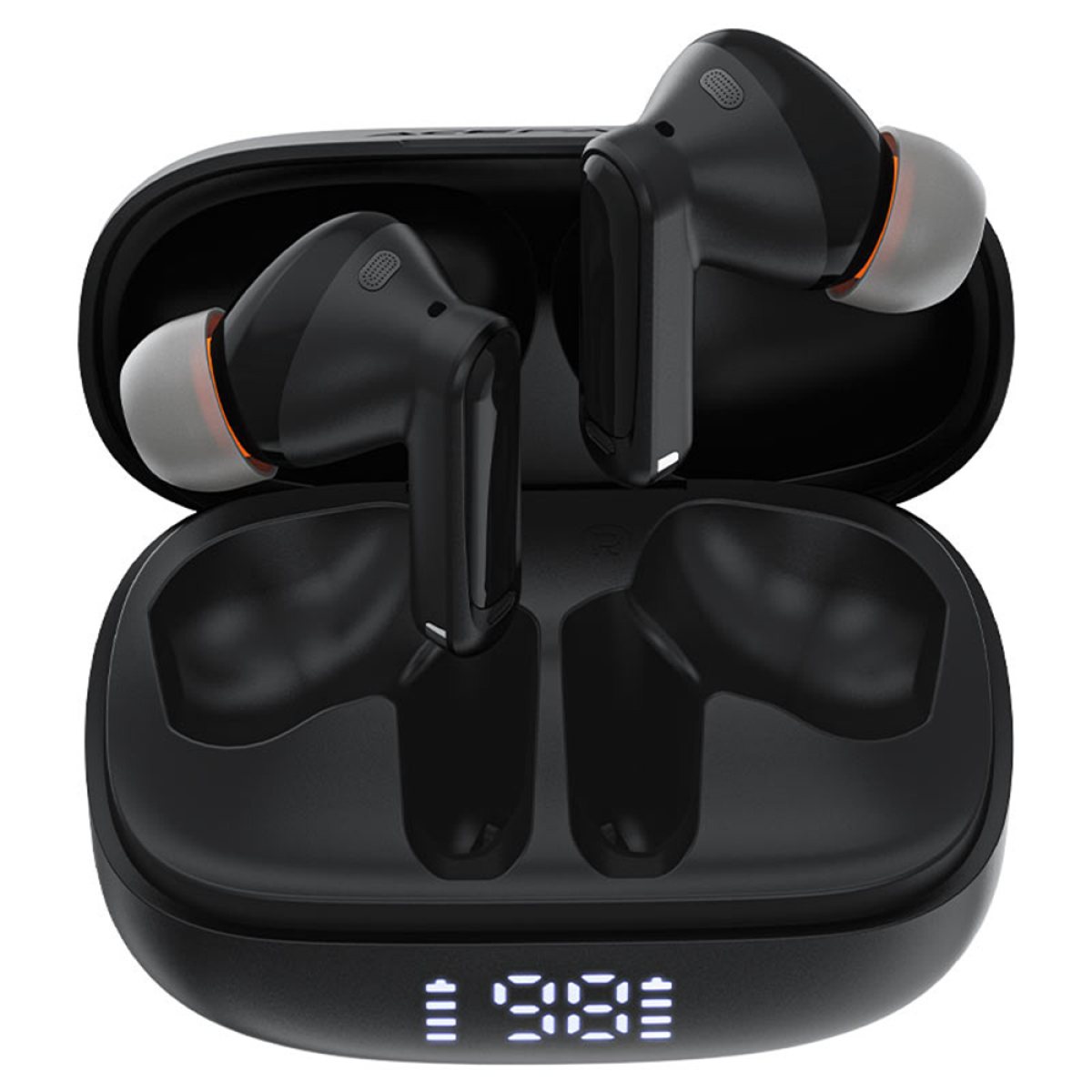 Casti Wireless, Type-C, Bluetooth 5.4, IPX4, Call Noice Reduction - Acefast (W1) - Black