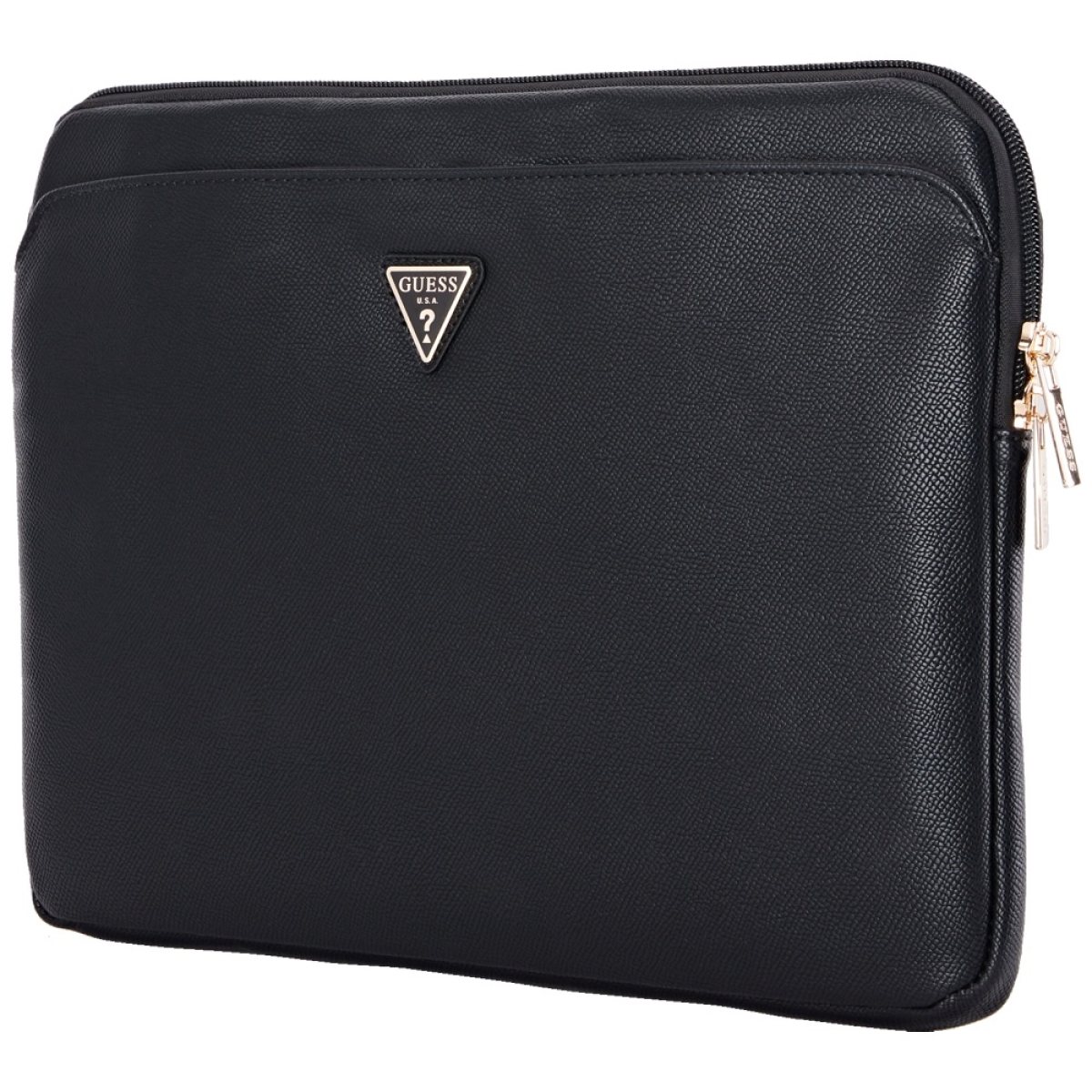 Husa cu Fermoar pentru Laptop, 14" - Guess Grained Triangle Logo (GUCS14ZPGTSPSK) - Black