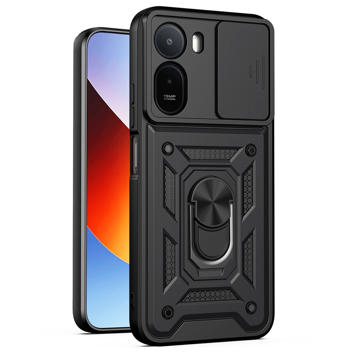 Husa pentru Xiaomi Redmi A7 Pro 4G - Techsuit CamShield Series - Black