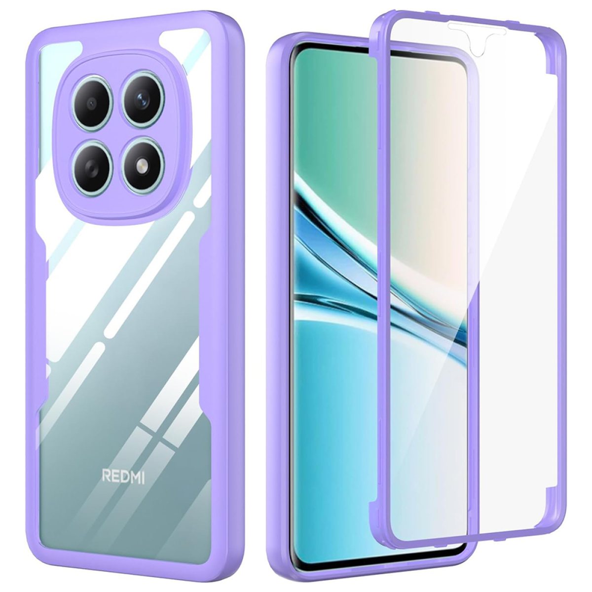 Husa pentru Xiaomi Redmi Note 15 4G + Folie - Techsuit ColorVerse 360 Series - Purple