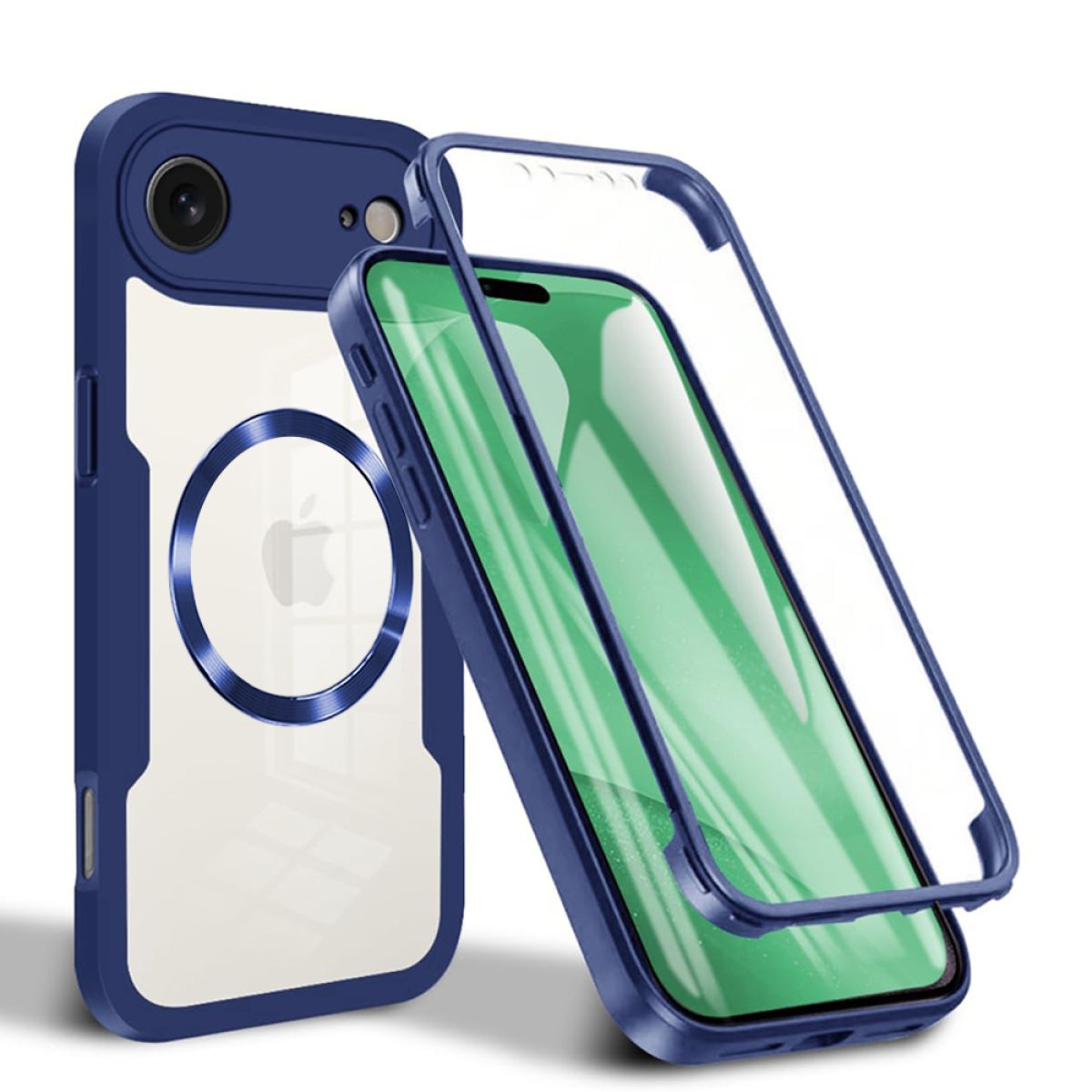 Husa pentru iPhone 17 Air + Folie - Techsuit ColorVerse 360 MagSafe Series - Blue